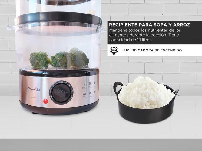 Vaporera Electrica Smart-Tek SD2091 400W Arrocera Saludable - 3