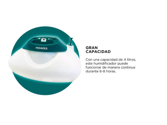 Vaporizador Humidificador De Ambiente Maverick Vp-3 De 4 Lts Color Blanco - 3