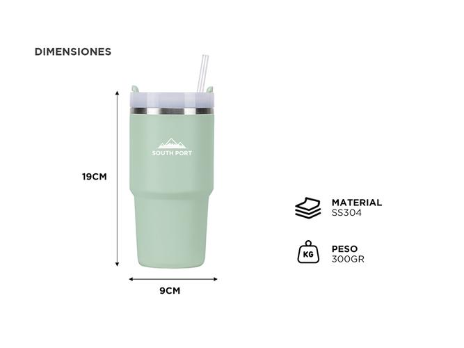 Vaso Termico Gadnic 590ML Frío Calor con Tapa Hermética Usado - 4
