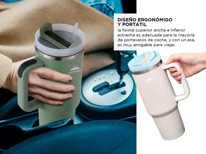 Vaso Termico 1200Ml SouthPort con Manija y Sorbete - 3