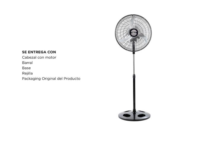 Ventilador de Pie Liliana VPM2016 Orbital con Repeler Aspas Metal 90w 20