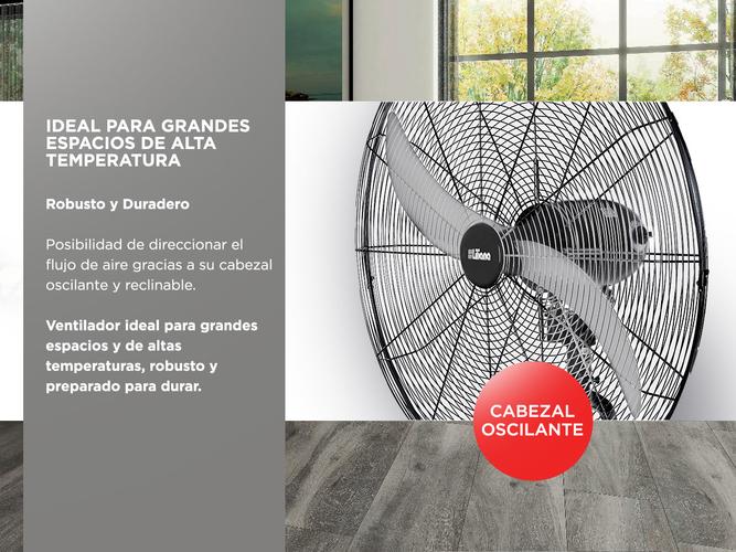 Ventilador de Pared Industrial Liliana VWI32 280w 32 Aspas Metálicas - 2