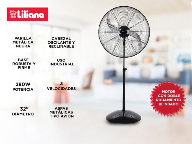 Ventilador de Pie Industrial Liliana VPI32 280w 32