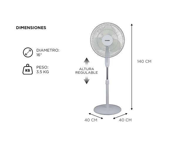 Ventilador de pie 16