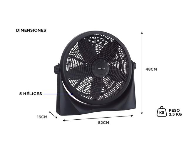 Ventilador Turbo Circulador VTP1623P 20
