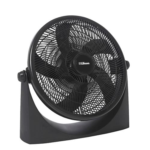 Ventilador Turbo Reclinable 18 Liliana VTF18P 5 Aspas Negras Base antideslizante Parrilla Plástica espiralada 3 velocidades - 0