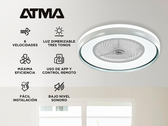 Ventilador de Techo Liliana VTHBOX24 con Luminaria Dimerizable - 1