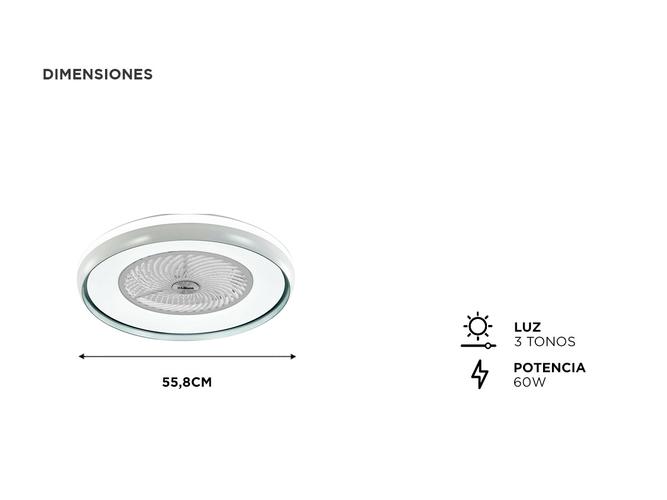 Ventilador de Techo Liliana VTHBOX24 con Luminaria Dimerizable - 4