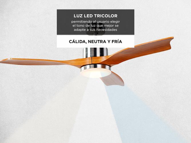 Ventilador de Techo Liliana VTHM601 Control Remoto y Luz LED - 3