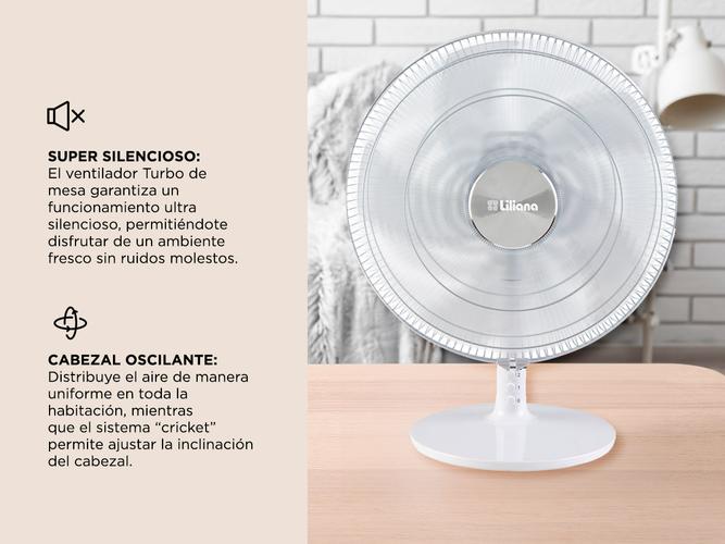 Ventilador de Mesa Liliana VSOM12 Turboventilador de Mesa 12 - 2