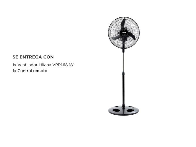 Ventilador de Pie Liliana Orbital VPRN18 Repeler 3 Aspas - 5