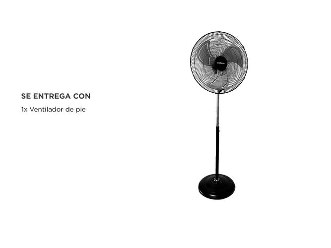 Ventilador De Pie 20 Liliana VP20POW Parrilla metálica 3 Velocidades - 5