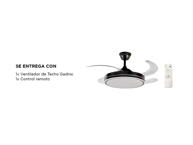  Ventilador de Techo Lumifan Gadnic 4 Aspas Retractiles - 5