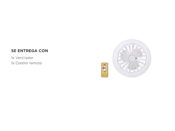 Ventilador Multifuncional Foco Led Gadnic 30W Blanco - 5