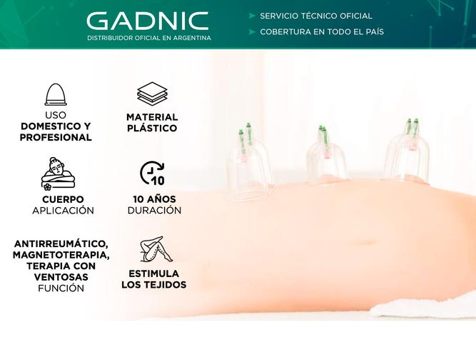 Set x 12 Ventosas de Vacío Gadnic MASSAG-V1N Pistola Aplicadora - 1