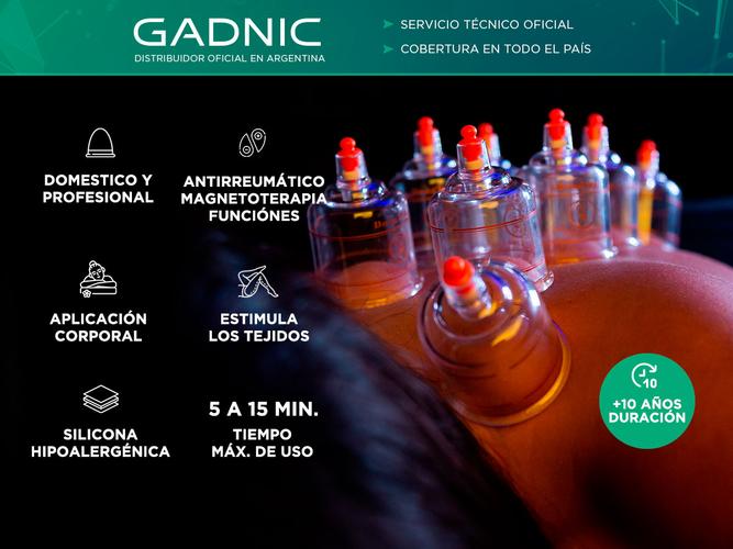 Set de 24 Ventosas de Vacío Gadnic Masajes Con Pistola Aplicadora - 1