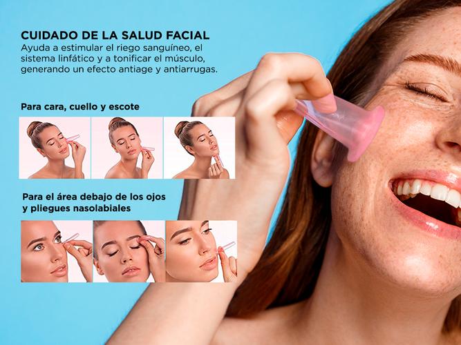 Set X4 Ventosas de Vacío Faciales Gadnic PLQ12 Masajeador - 2