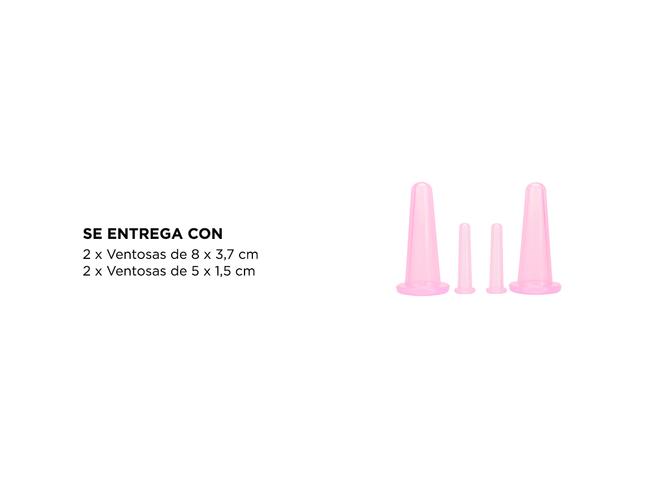 Set X4 Ventosas de Vacío Faciales Gadnic PLQ12 Masajeador - 4