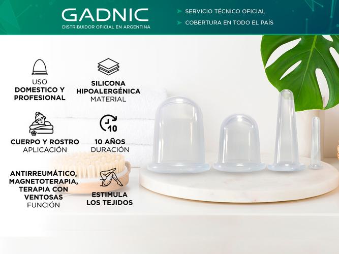Set X4 Copas Ventosas de Vacío Gadnic PLQ13 De Silicona Para Rostro Y Cuerpo - 1