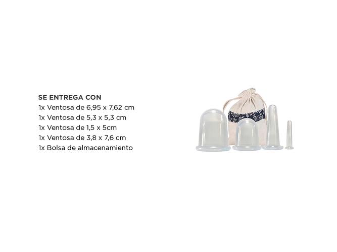 Set X4 Copas Ventosas de Vacío Gadnic PLQ13 De Silicona Para Rostro Y Cuerpo - 4