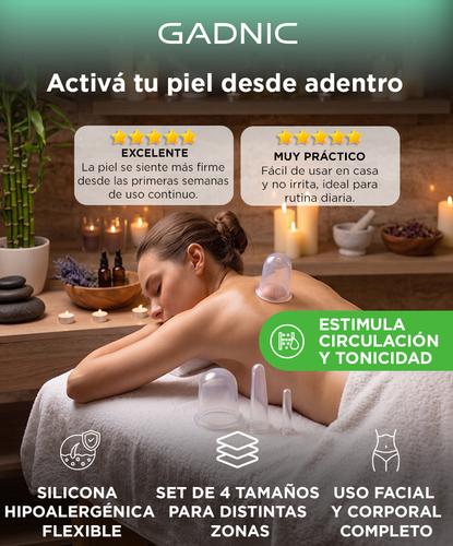Set X4 Copas Ventosas de Vacío Gadnic PLQ13 De Silicona Para Rostro Y Cuerpo - 1