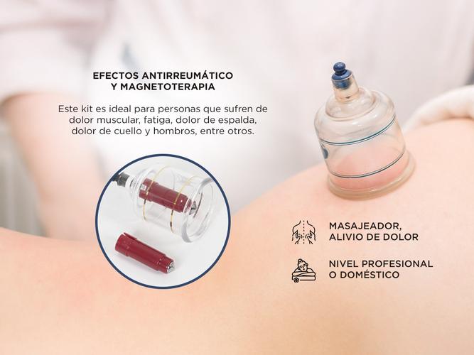 Set de 17 Ventosas de Vacío Gadnic Masajes Con Pistola Aplicadora - 2