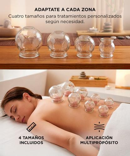 12 Ventosas De Vidrio Gadnic Alivio Y Relajación Muscular  - 3