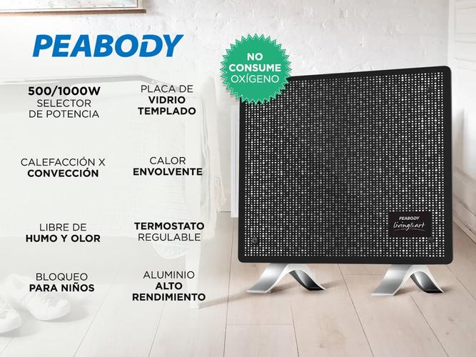 Vitroconvector Peabody Pe-vc10 1000w electrico - 1