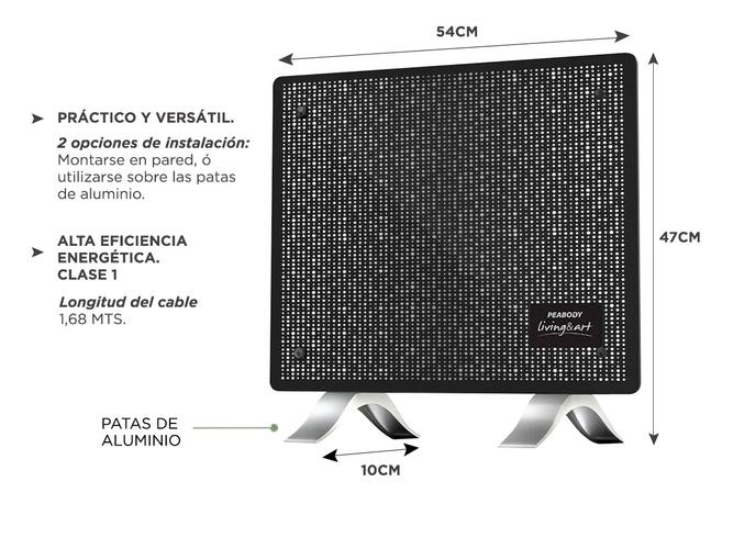 Vitroconvector Peabody Pe-vc10 1000w electrico - 4