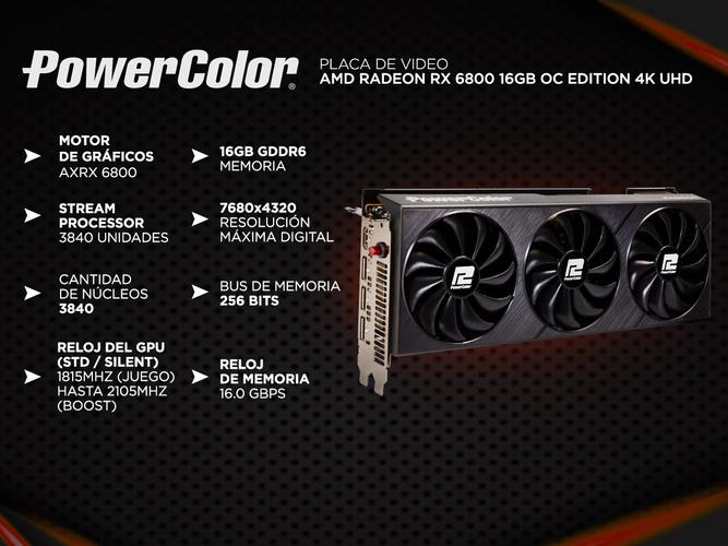 Placa de Video AMD Radeon RX 6800 16GB OC Edition 4K UHD - 1