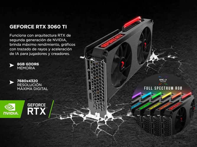 Placa de Video Geforce RTX 3060Ti 8GB PNY XLR8 Revel Epic - 2