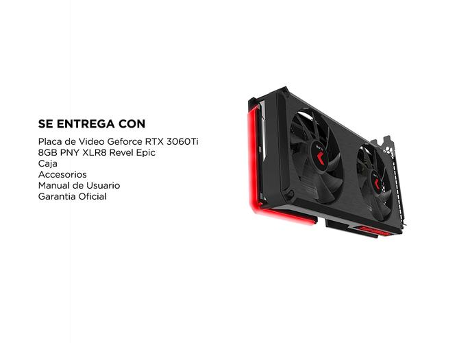 Placa de Video Geforce RTX 3060Ti 8GB PNY XLR8 Revel Epic - 5