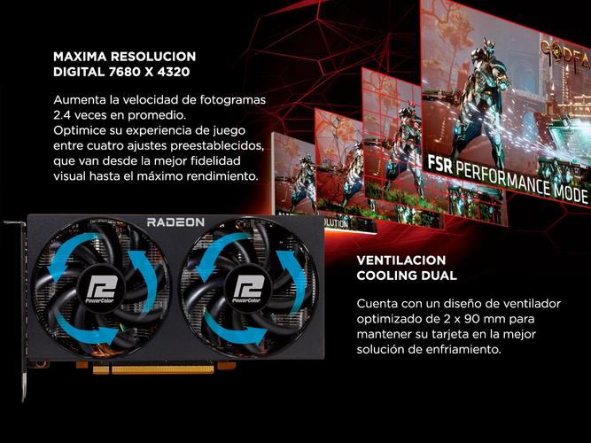 Placa de Video AMD Radeon RX 6600 8GB Fighter Dual Fan OEM - 4