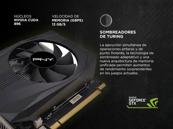 Placa de Video Nvidia Geforce GTX 1650 4GB GDDR6 Pny Single Fan - 4