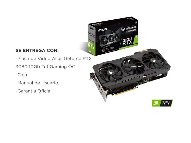Placa de Video Asus Nvidia Geforce RTX 3080 10Gb Tuf Gaming OC - 6
