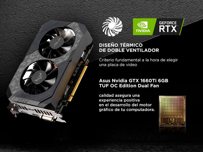 Placa de Video Asus Geforce GTX 1660Ti 6GB TUF OC Edition Dual Fan Nvidia - 2