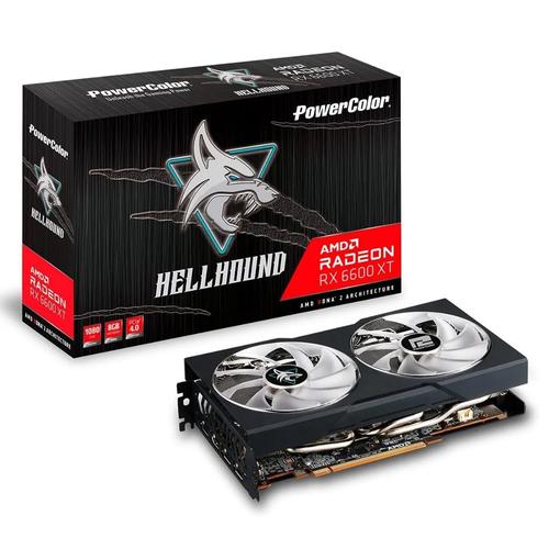 Placa de  Video AMD Radeon RX 6600 XT Powercolor Backplate RGB - 0