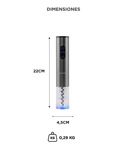 Sacacorchos Automático Gadnic V-10 - 5