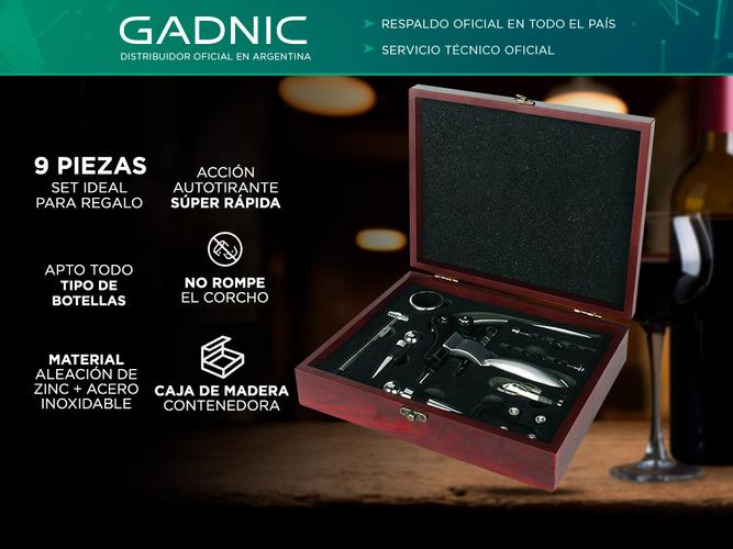 Kit Regalo Sacacorcho Gadnic Para Vino - 1