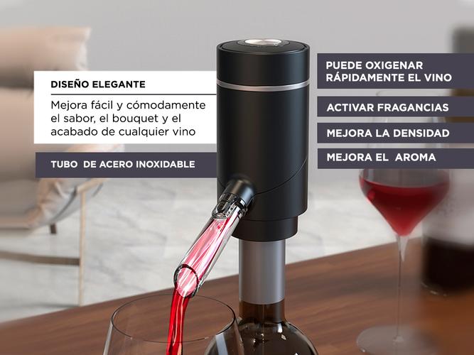Aireador Oxigenador De Vino Gadnic Descanter Electrico  - 2