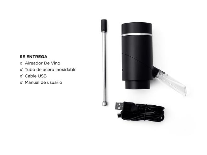 Aireador Oxigenador De Vino Gadnic Descanter Electrico  - 5