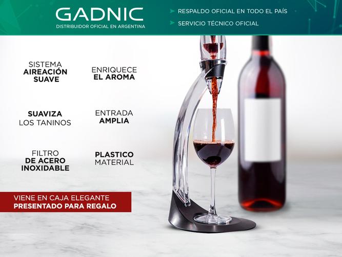 Decanter Aireador Oxigenador Vinos Gadnic Decantador Profesional - 1
