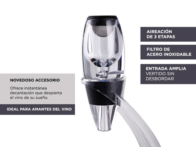 Decanter Aireador Oxigenador Vinos Gadnic Decantador Profesional - 2