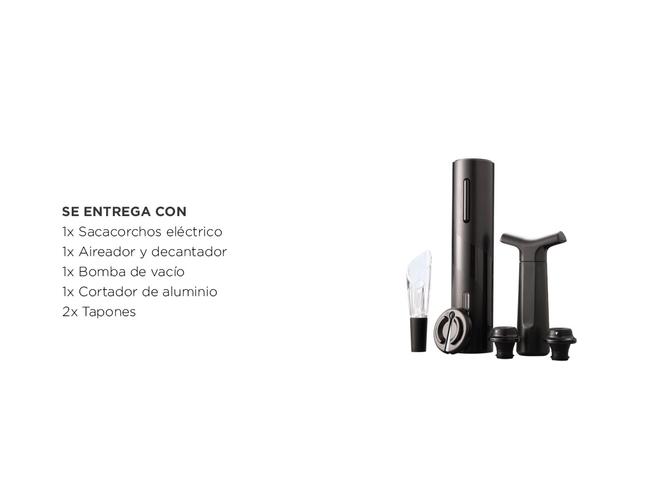 Kit de Vino Gadnic Sacacorchos Eléctrico Decantador Bomba de Vacío - 6