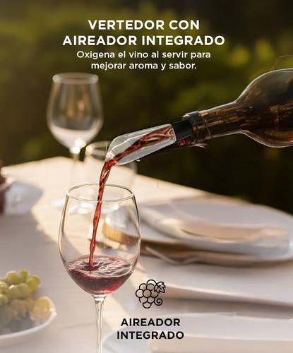 Kit de Vino Gadnic Sacacorchos Eléctrico Decantador Bomba de Vacío - 2