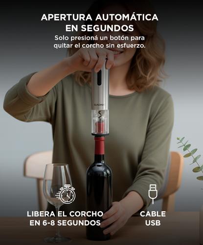 Set Para Vino Profesional Gadnic V8093 Abridor Vertedor Conservador - 2