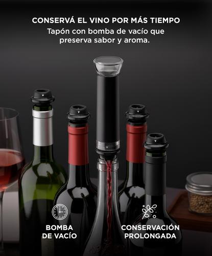 Set Para Vino Profesional Gadnic V8093 Abridor Vertedor Conservador - 4