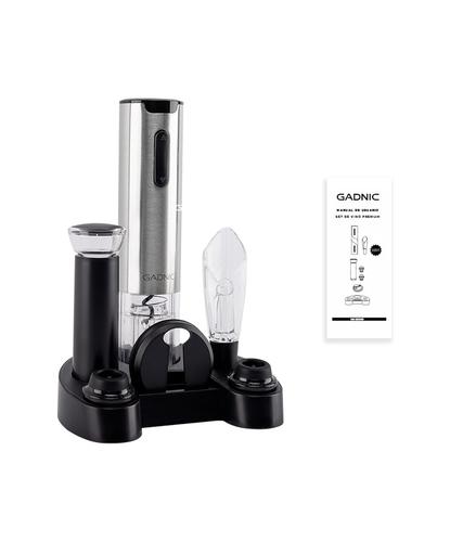 Set Para Vino Profesional Gadnic V8093 Abridor Vertedor Conservador - 6
