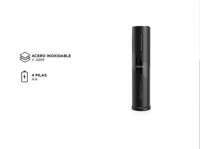 Set para Vino Gadnic V8094 Sacacorchos Automático Vertedor Cortador - 4