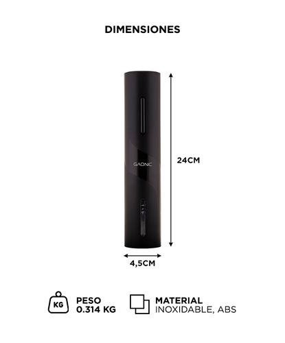 Set para Vino Gadnic V8094 Sacacorchos Automático Vertedor Cortador - 5